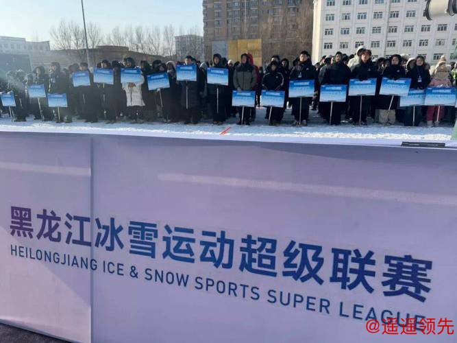 全国雪地橄榄球公开赛开赛 800余名运动员齐聚冰城