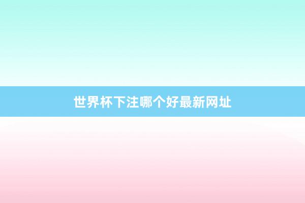 世界杯下注哪个好最新网址